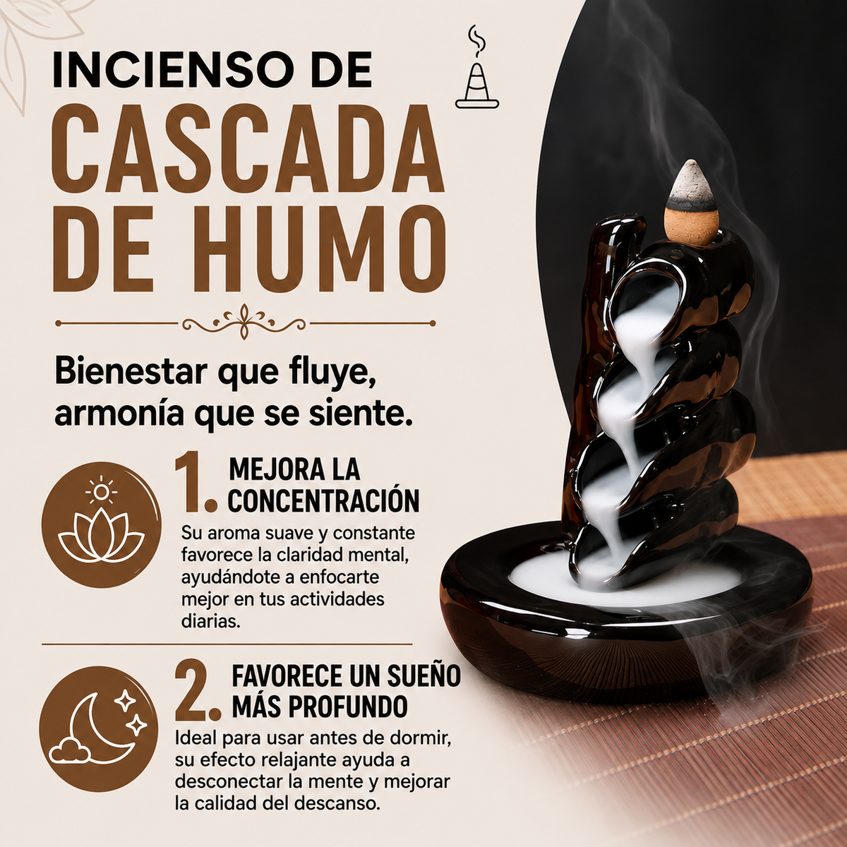 Incienso Cascada De Humo